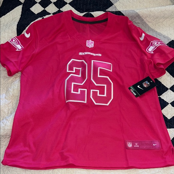 Limited Edition NWT Pink Seattle Seahawks Nike on field Sherman jersey. - Picture 1 of 7